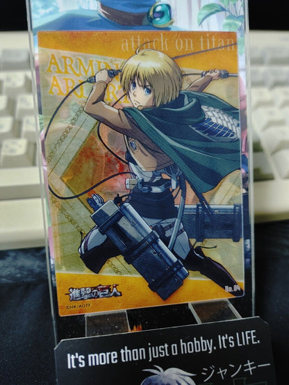 Attack on Titan Card Armin 04 Clear Collectible Release AoT JAPAN