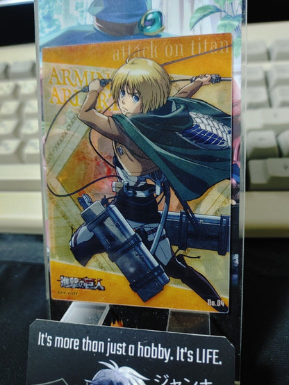 Attack on Titan Card Armin 04 Clear Collectible Release AoT JAPAN