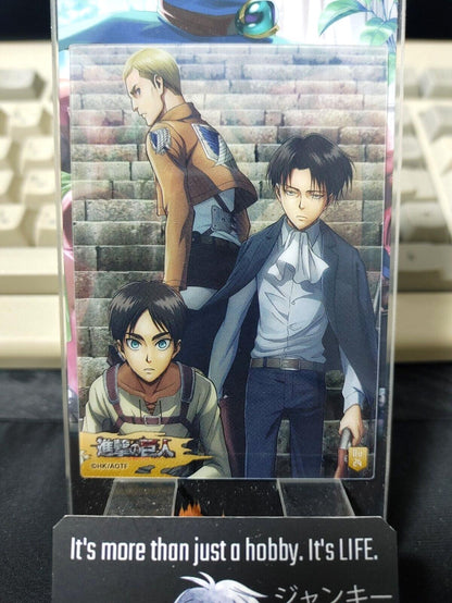 Attack on Titan Card Levi Erwin Eren 24 Clear Collectible Release AoT JAPAN