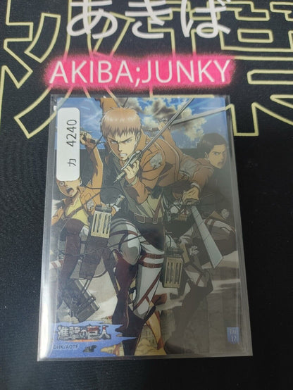 Attack on Titan Card Jean 17 Clear Collectible Release AoT JAPAN