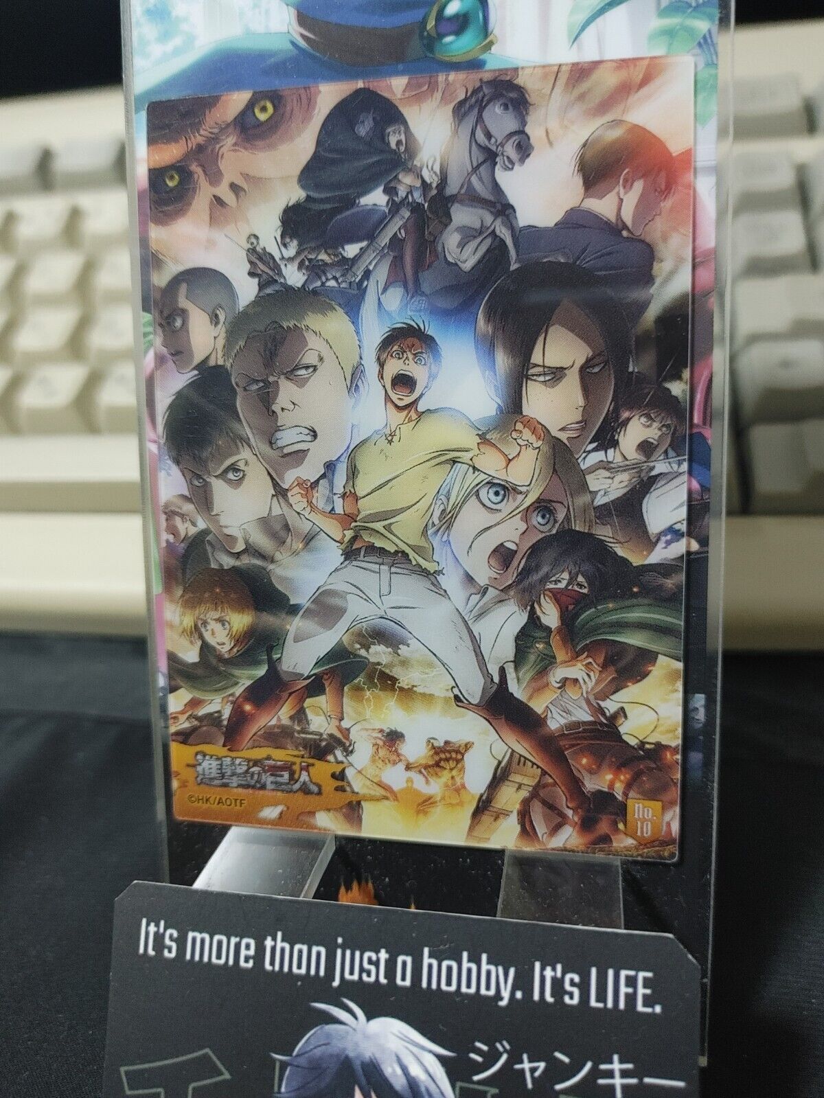 Attack on Titan Card Eren Erwin Levi Dynamic Clear Collectible Release AoT JAPAN