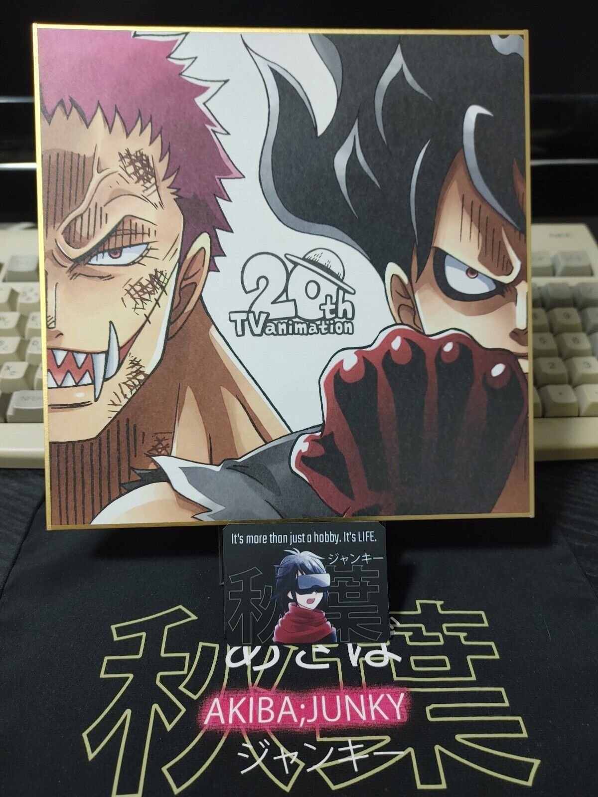 Anime One Piece Animation 20th Art Design Panel Board J Shikishi Japan Limited