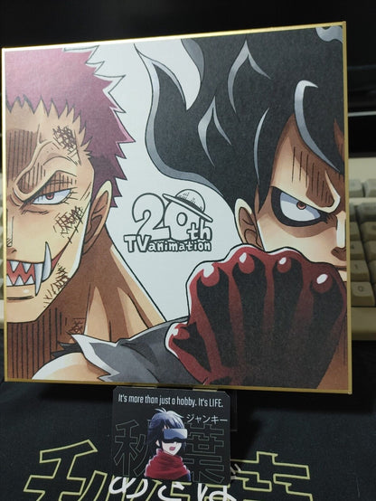 Anime One Piece Animation 20th Art Design Panel Board J Shikishi Japan Limited