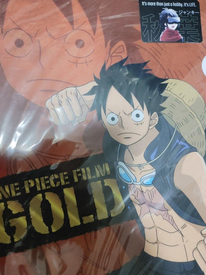 Anime One Piece Animation Film Gold Luffy Design File Set Japan Limited