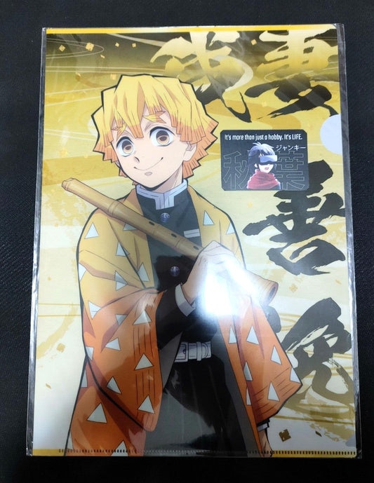 Demon Slayer Zenitzu Design A Clear File Design Kimetsu no Yaiba JAPAN