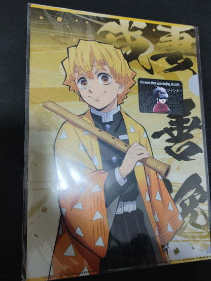 Demon Slayer Zenitzu Design A Clear File Design Kimetsu no Yaiba JAPAN