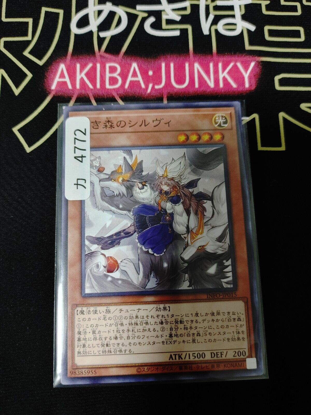 Silve of the White Woods INFO-JP015 Yugioh OCG JAPAN