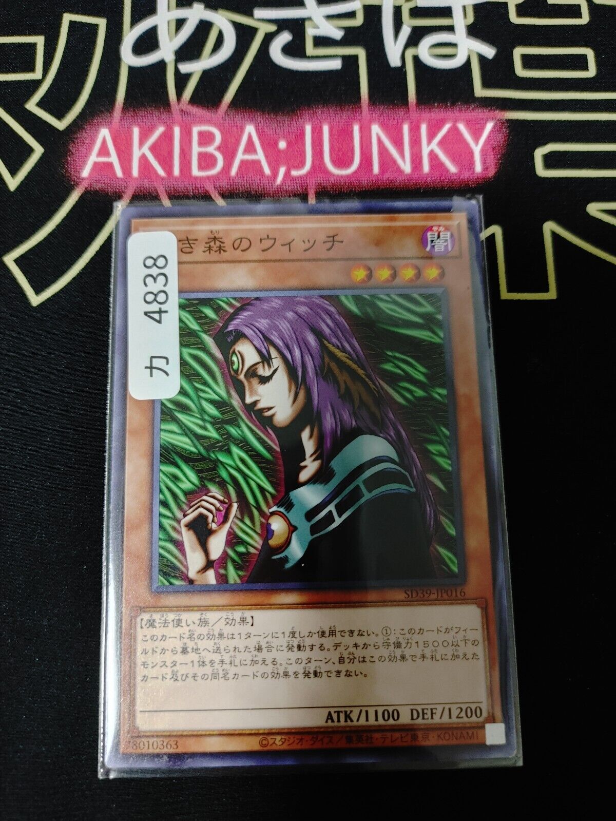 Witch of the Black Forest SD39-JP016 Yugioh OCG Yu-Gi-Oh JAPAN