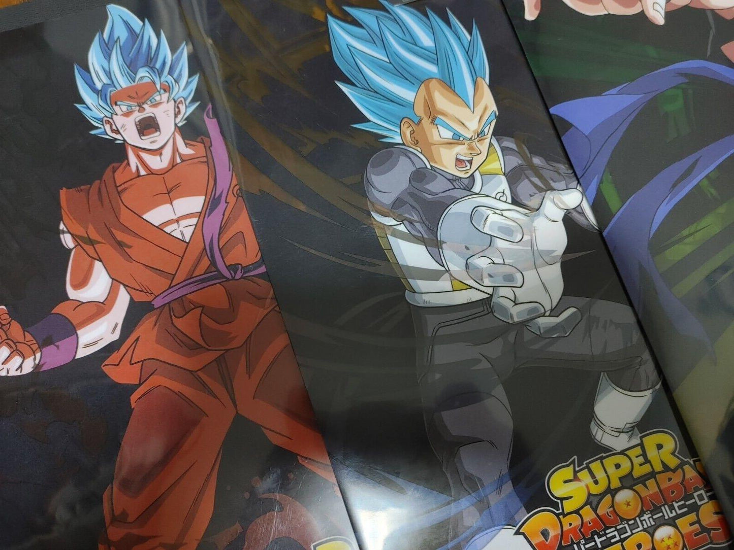 Anime Dragon Ball Heroes Animation Vegeta Goku Gogeta Clear File Set JAPAN