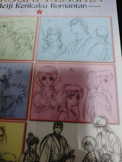 Rurouni Kenshin Anime Collectible Design Pencil Board Design A Vintage JAPAN