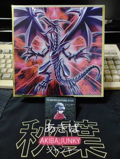 Yu-Gi-Oh Red-Eyes Black Dragon B Metallic Design Shikishi Panel Yugioh JAPAN