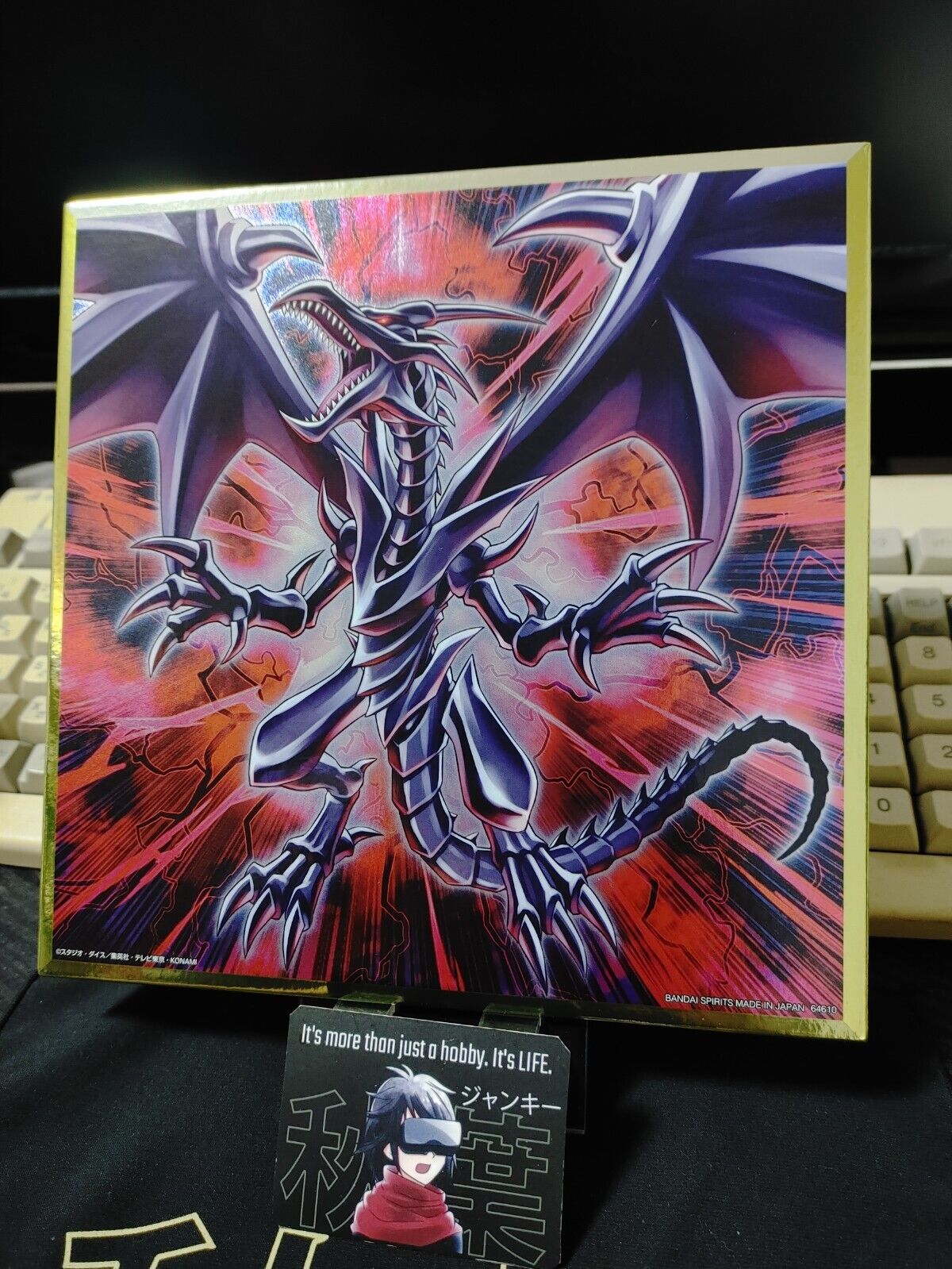 Yu-Gi-Oh Red-Eyes Black Dragon B Metallic Design Shikishi Panel Yugioh JAPAN