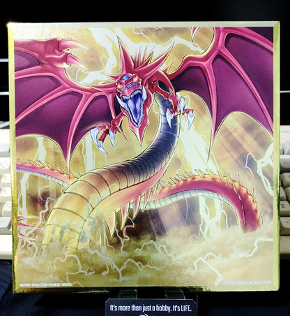 Yu-Gi-Oh Slifer the Sky Dragon QC Metallic Design Shikishi Panel Yugioh JAPAN