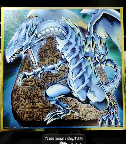 Yu-Gi-Oh Blue-Eyes White Dragon B Metallic Design Shikishi Panel Yugioh JAPAN