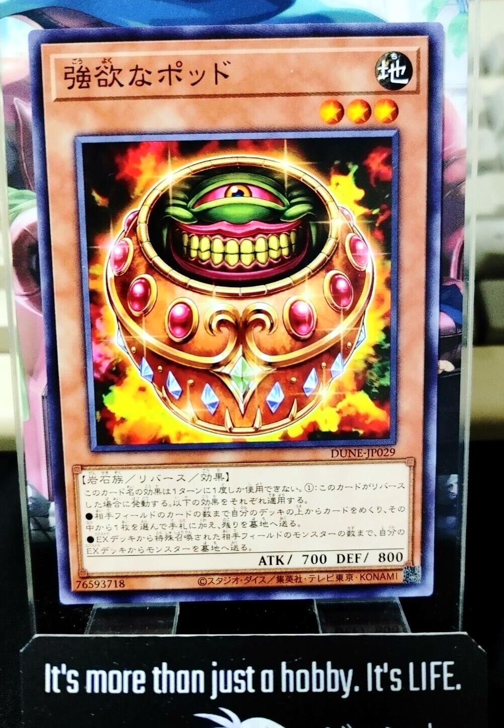Pod of Greed DUNE-JP029 Yugioh OCG JAPAN