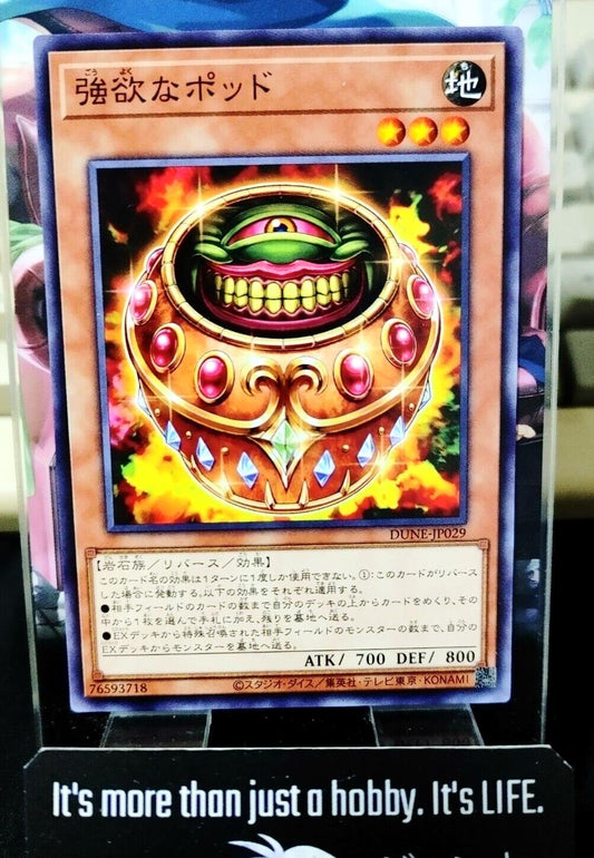 Pod of Greed DUNE-JP029 Yugioh OCG JAPAN