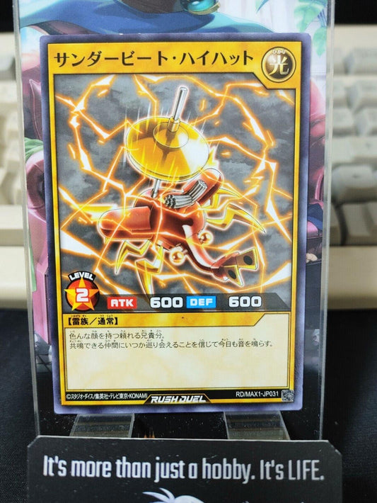 RD/MAX1-JP031 Yu-Gi-Oh Rush Duel Thunderbeat Hi-hat Konami JAPAN