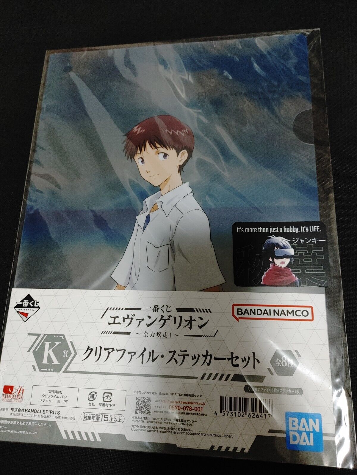 Anime Evangelion Clear File Design Sticker Shinji Eva Japan Limited Release