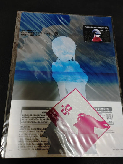 Anime Evangelion Clear File Design Sticker Mari Eva Japan Limited Release