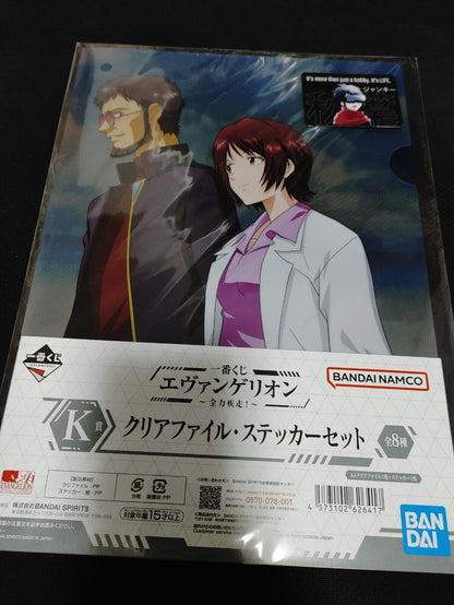 Anime Evangelion Clear File Design Sticker Yui Eva Japan Limited Release