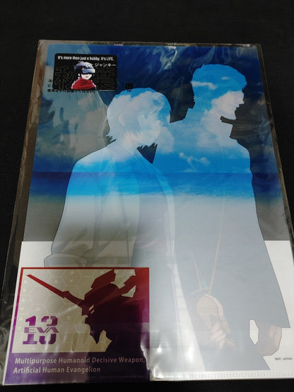 Anime Evangelion Clear File Design Sticker Yui Eva Japan Limited Release