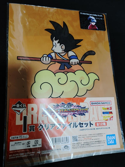 Anime Dragon Ball Graphic Clear File Set Goku Roshi Japan Limited