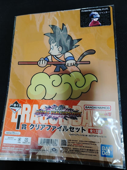 Anime Dragon Ball Graphic Clear File Set Goku Roshi Japan Limited