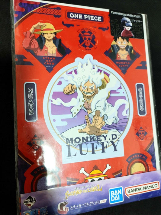 Anime One Piece Animation Luffy Gear 5 Sticker Set JAPAN Limited
