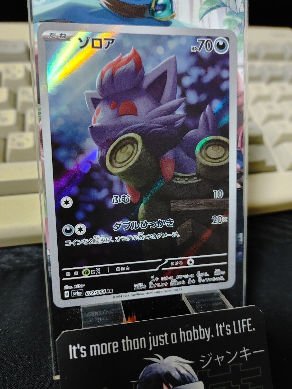 Pokemon Zorua SV6a 072/064 AR Holo Card Japanese JAPAN Release
