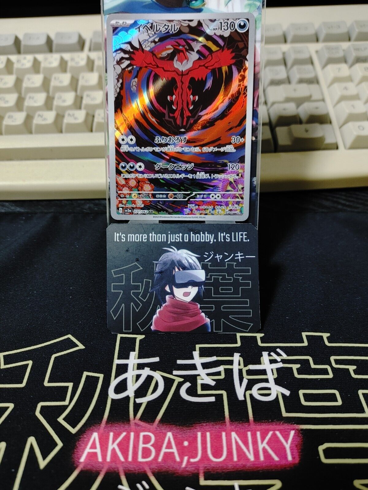 Pokemon Yveltal SV3a 071/062 AR Holo Card Japanese JAPAN Release