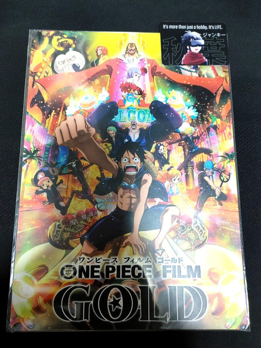 One Piece Anime Collectible Design Pencil Board Design Film Gold LIMITED JAPAN