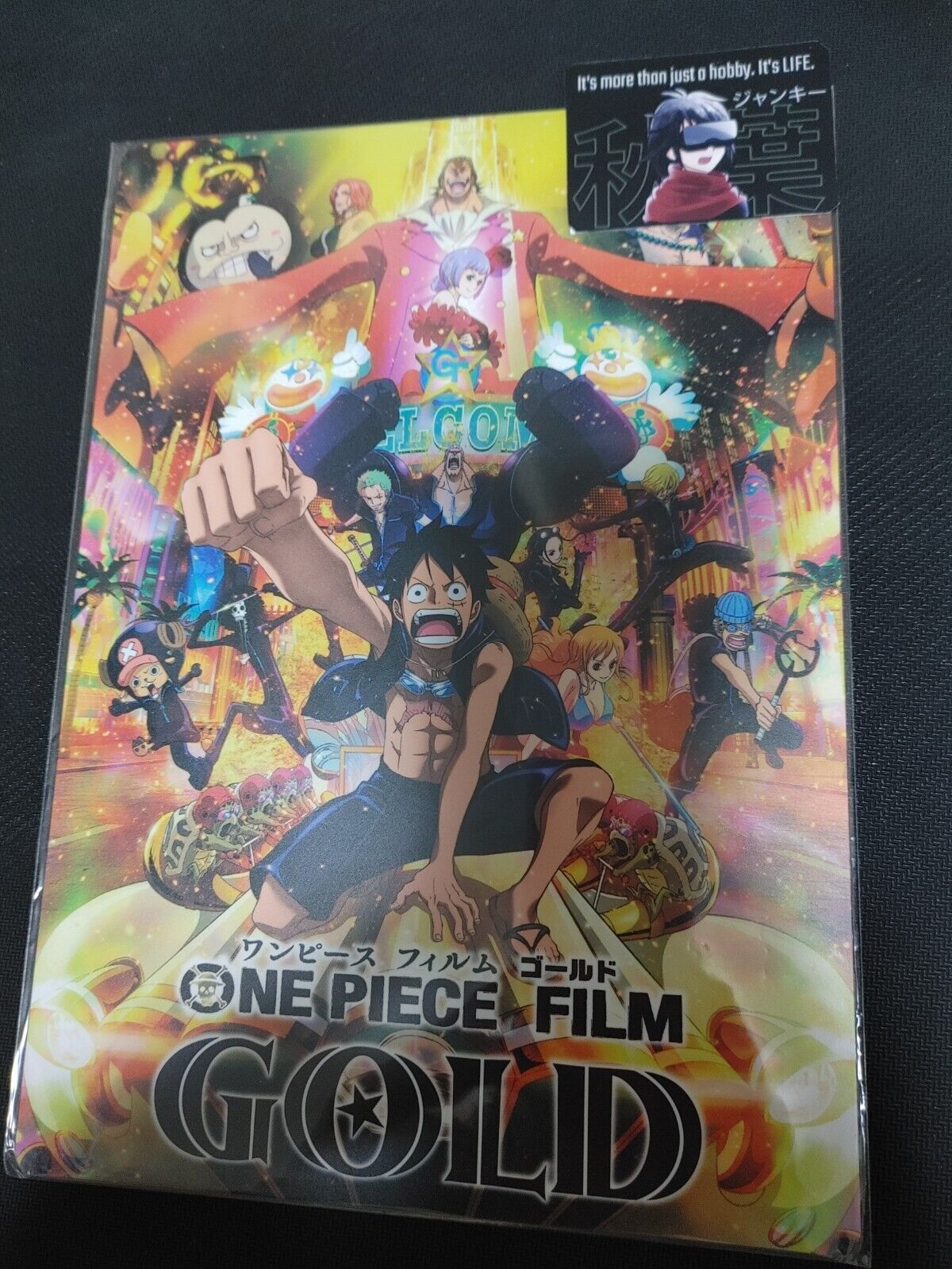 One Piece Anime Collectible Design Pencil Board Design Film Gold LIMITED JAPAN