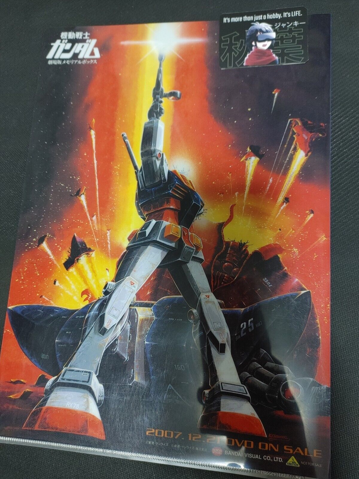 Gundam Memorial Animation Design Clear File Japan Limited Retro Release