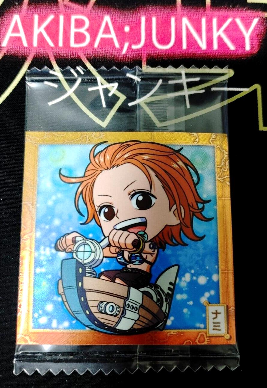 One Piece Anime Nami Sticker Seal Card SW7-15 Collectible JAPAN