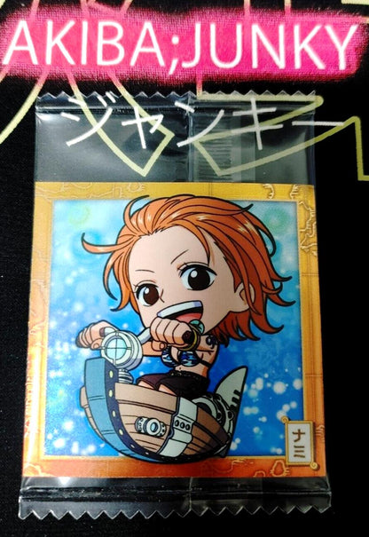 One Piece Anime Nami Sticker Seal Card SW7-15 Collectible JAPAN