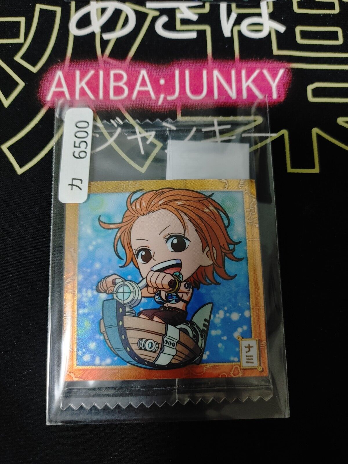 One Piece Anime Nami Sticker Seal Card SW7-15 Collectible JAPAN