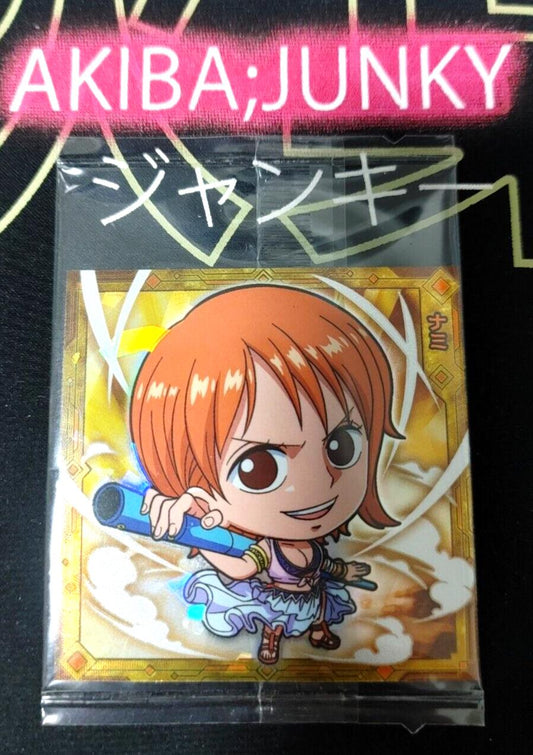 One Piece Anime Nami Sticker Seal Card SW4-15 SR Collectible JAPAN