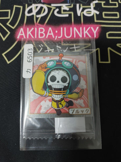 One Piece Anime Brook Sticker Seal Card SW8-09 Collectible JAPAN