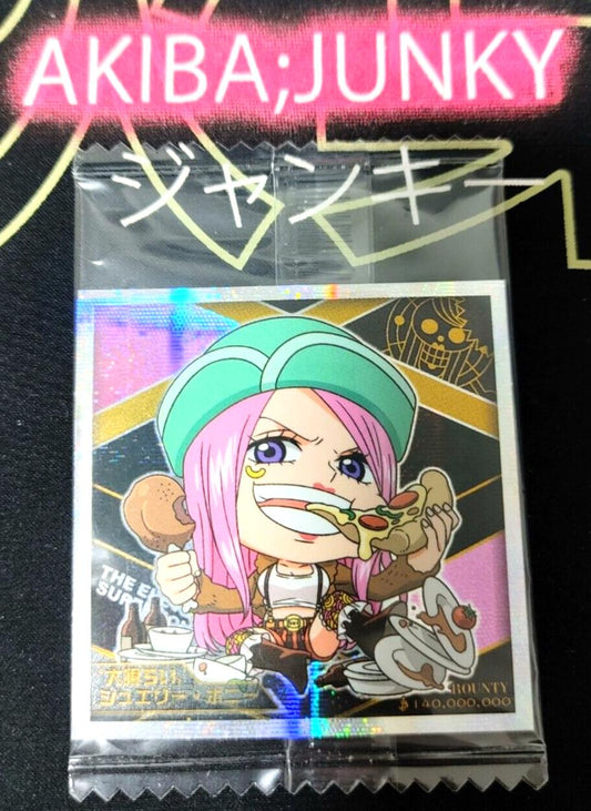 One Piece Anime Jewelry Bonney Sticker Seal Card SW3-14 SR Collectible JAPAN