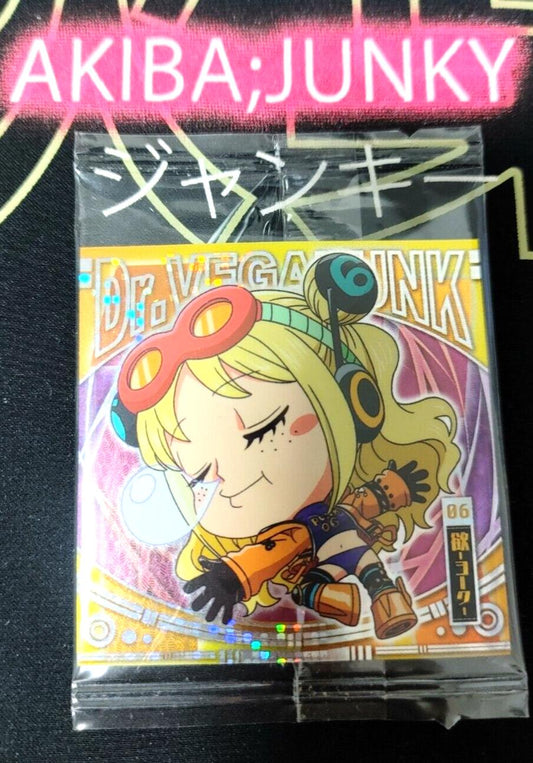One Piece Anime Dr. Vegapunk York Sticker Seal Card SW8-17 GR Collectible JAPAN