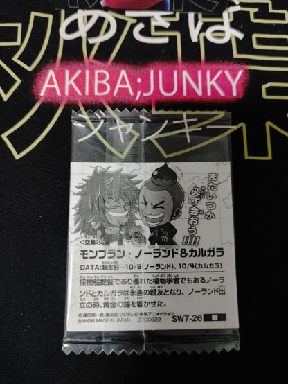 One Piece Anime Montblanc Norland Kalgara Sticker Seal Card SW7-26 R JAPAN