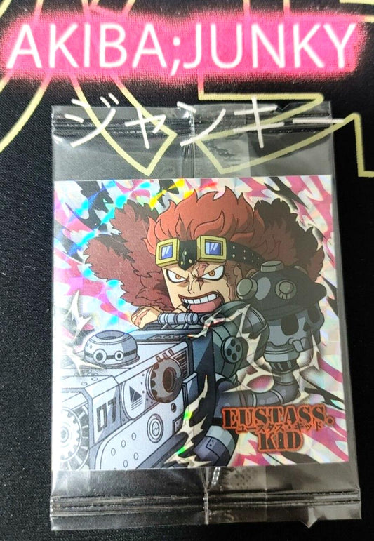One Piece Anime Eustass Kid Sticker Seal Card SW6-04 GR Collectible JAPAN