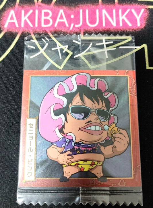 One Piece Anime Senor Pink Sticker Seal Card SW5-19 Collectible JAPAN