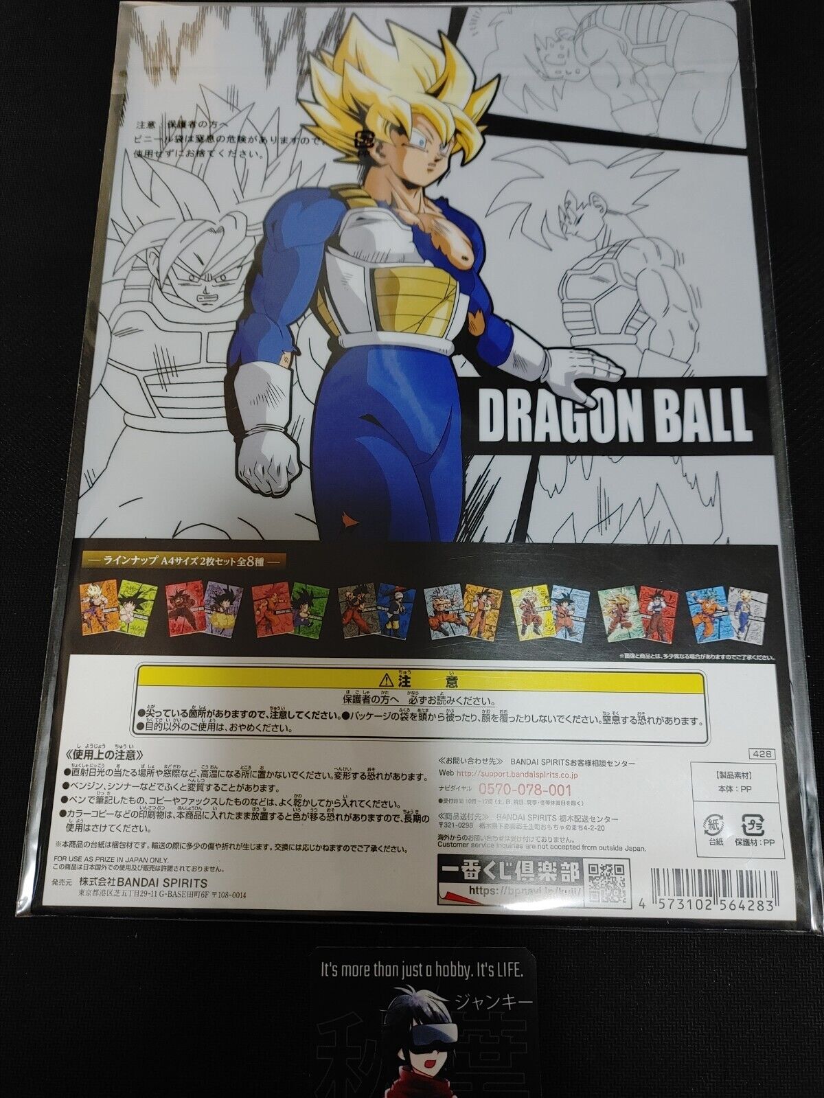 Anime Dragon Ball Graphic Design Clear File SS Goku God Japan Limited