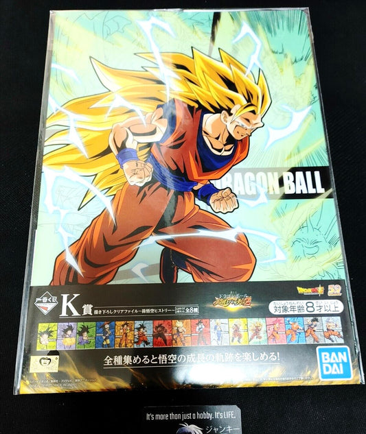 Anime Dragon Ball Graphic Design Clear File SS3 Goku Japan Limited