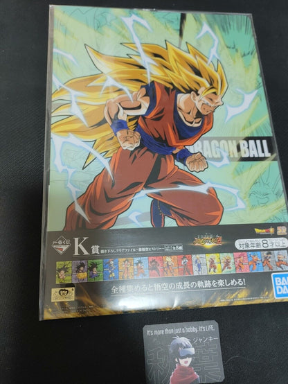 Anime Dragon Ball Graphic Design Clear File SS3 Goku Japan Limited