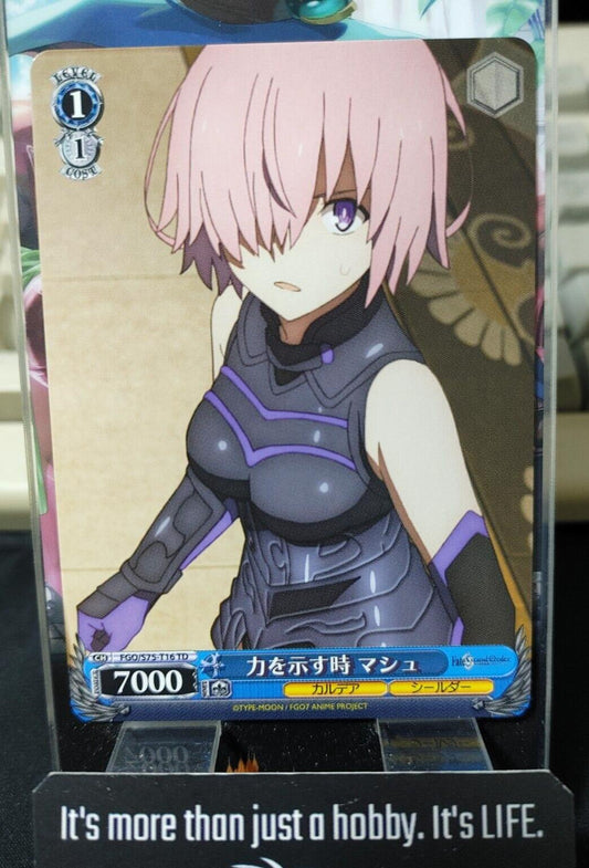Weiss Schwarz FGO Fate FGO/S75-T16 Card Mash Shielder JAPAN Release