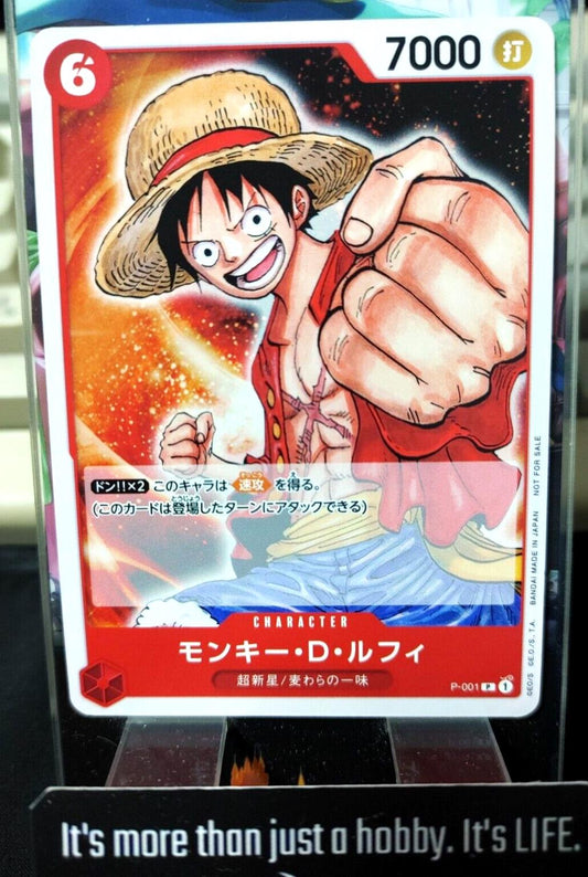 One Piece Card Game Monkey D. Luffy P-001 Promo Japanese Release