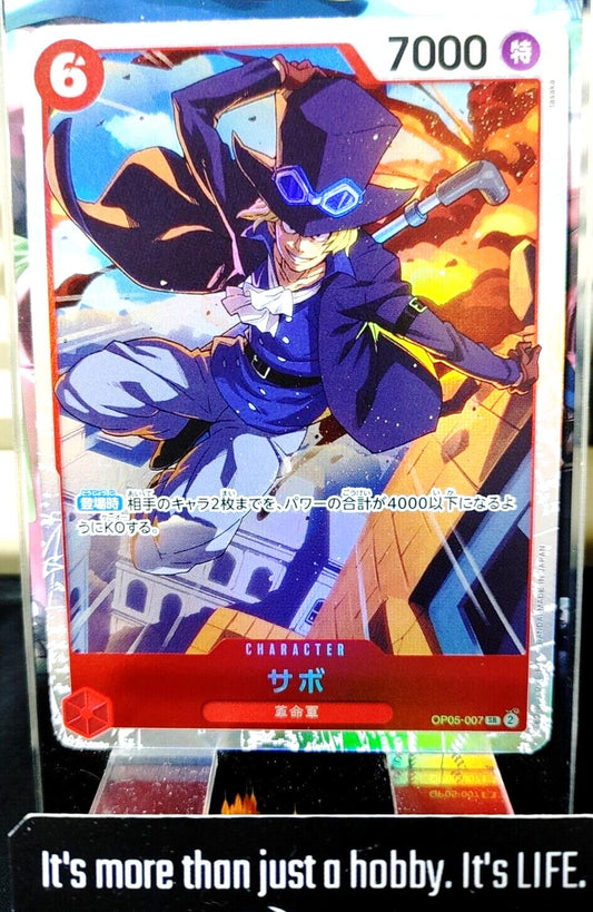 One Piece Card Game Sabo OP05-007 SR Foil Japanese