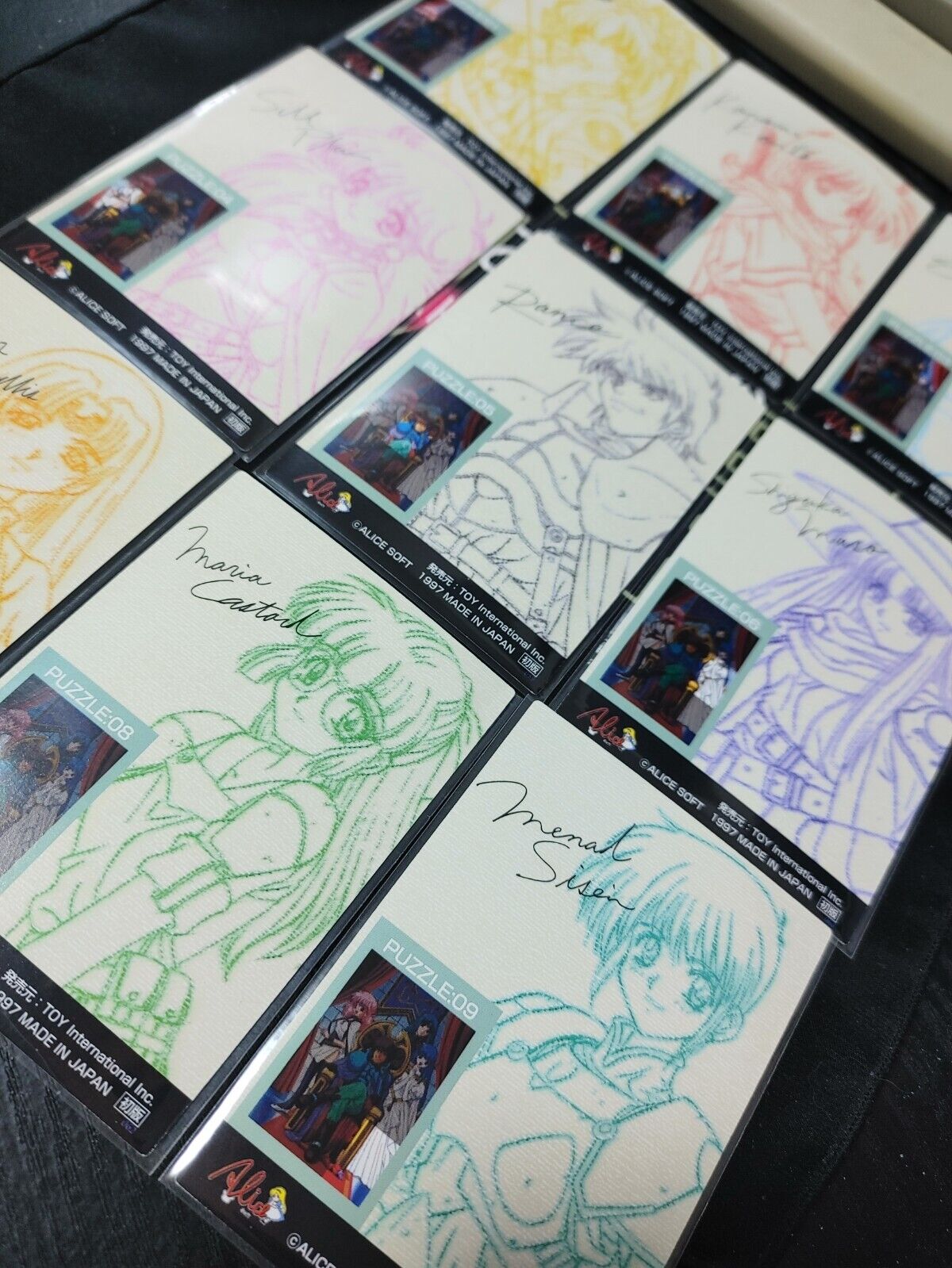 Rance Alice Soft Alicesoft Sill Card Puzzle Complete Set Rare 1997 Vintage Japan